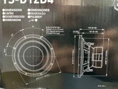 PIONEER TS-D12D4 30 CM SUBWOOFER BAS ÇİFT BOBİN 4 OHM 2000 WATT MAXİMUM POWER 600 WATT RMS POWER