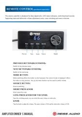 REISS AUDİO RS-8150.8DSP10 8 KANAL AMFİ 4 OHM 8X150 WATT RMS + 10 KANAL DSP İŞLEMCİ BLUETOOTH