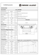 REISS AUDİO RS-M65NXPRO 16 CM MİDRANGE 290 WATT MAXİMUM POWER NEODMİUM MIKNATIS ÇİFT FİYATIDIR