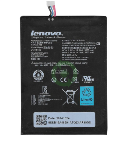 L12T1P33 Kodlu 3.8v 3650mAh Batarya Pil