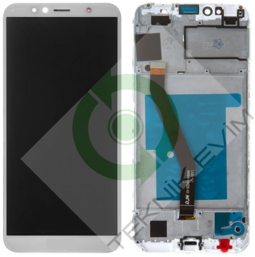 Huawei Y6 2018 Çıtalı Lcd Ekran Dokunmatik Beyaz
