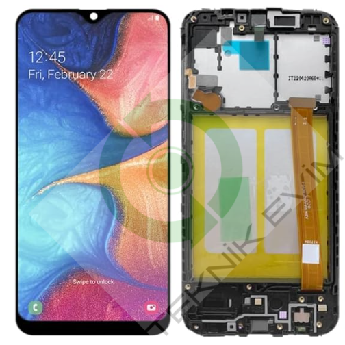 Samsung A20E SM-A202F Çıtalı Orjinal Lcd Ekran Dokunmatik