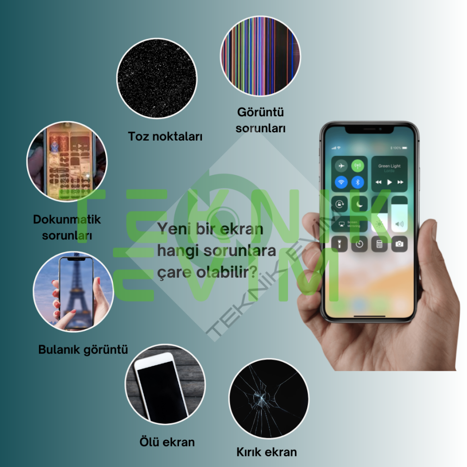 İphone X Lcd Ekran Dokunmatik Full