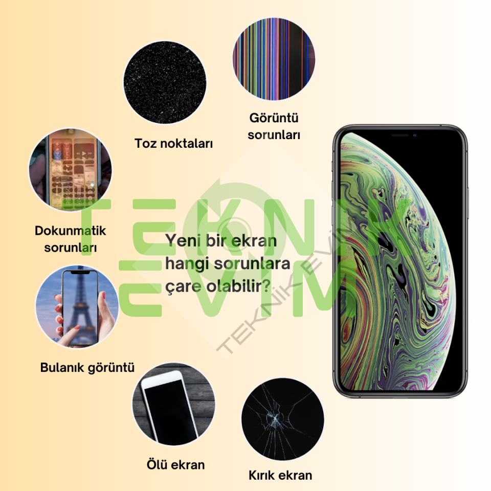 İphone XS Lcd Ekran Dokunmatik Full