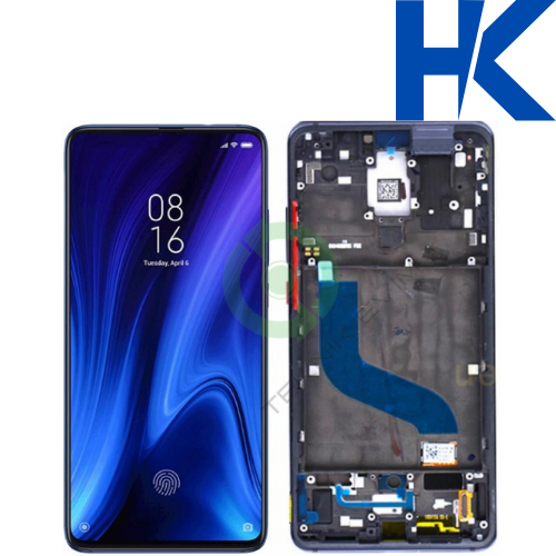 Xiaomi Redmi K20 HK Orjinal Çıtalı Lcd Dokunmatik Ekran Mavi