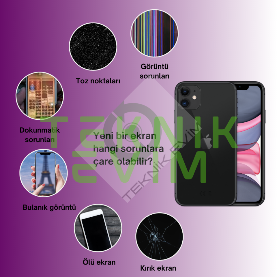 İphone 11 LCD Ekran Dokunmatik Full