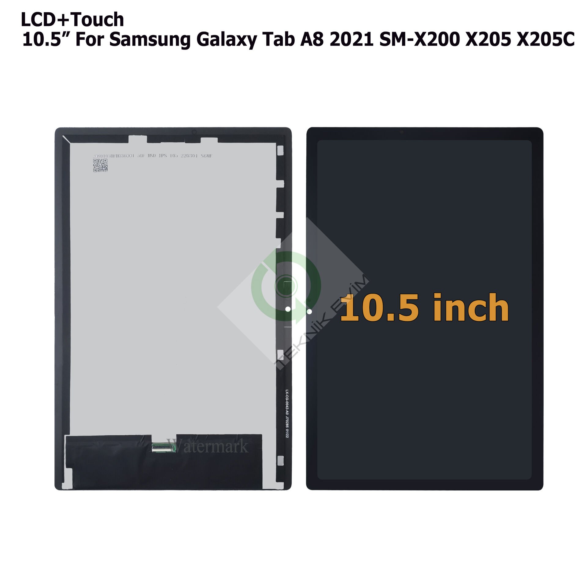 Samsung Galaxy Tab A8 SM-X200 SM-X205 Lcd Ekran Dokunmatik Orjinal