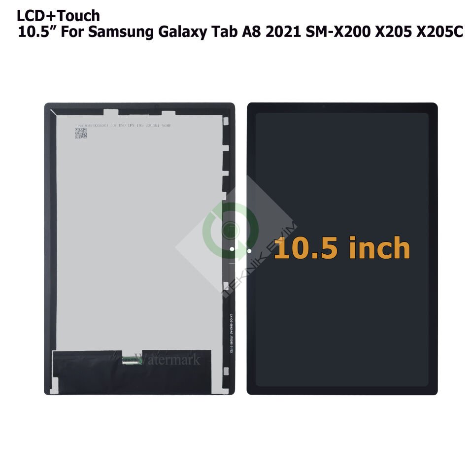 Samsung Galaxy Tab A8 SM-X200 SM-X205 Lcd Ekran Dokunmatik Orjinal