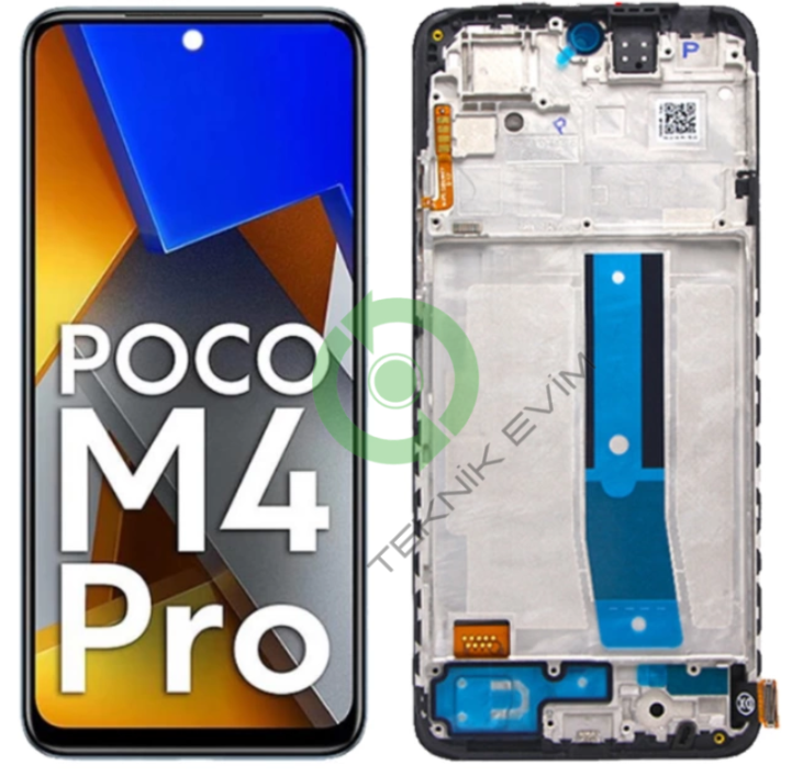 Xiaomi Poco M4 Pro 4G OLED Çıtalı Lcd Dokunmatik Ekran Siyah