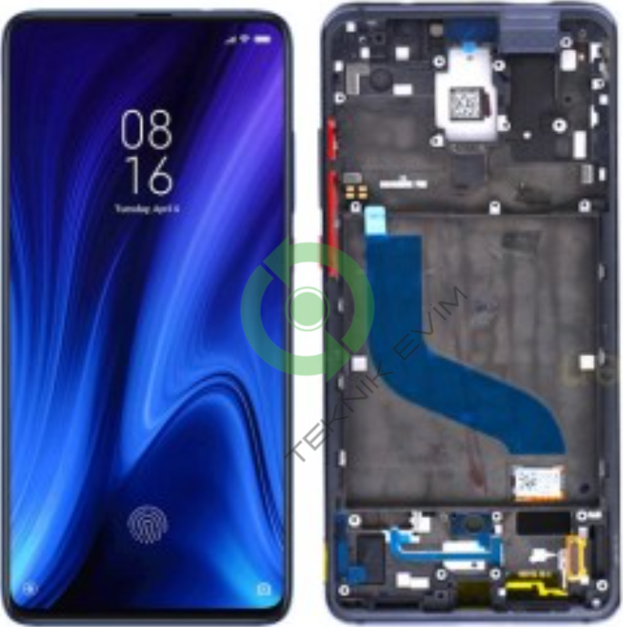 Xiaomi Mi 9T Pro Çıtalı OLED Lcd Dokunmatik Ekran Siyah