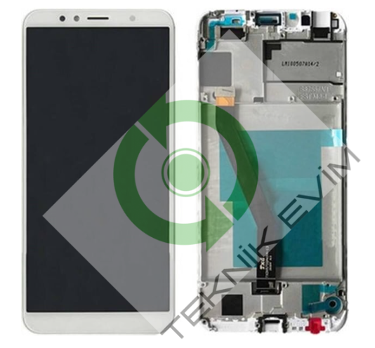 Huawei Honor 7A Çıtalı Lcd Ekran Dokunmatik Beyaz