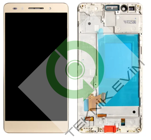 Huawei Honor 7 Orjinal Çıtalı Lcd Ekran Dokunmatik Gold