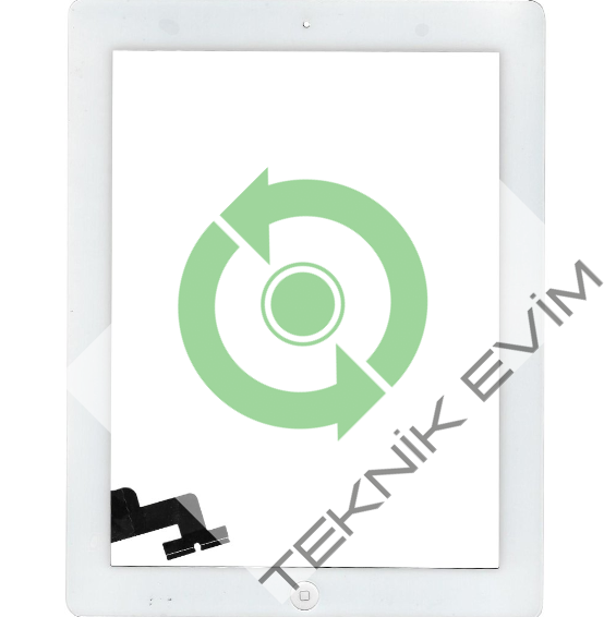 Apple İpad 2 A1395 Home Tuşlu Dokunmatik Beyaz
