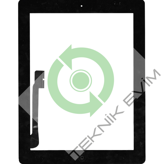 Apple İpad 3. Nesil A1430 Home Tuşlu Dokunmatik Siyah