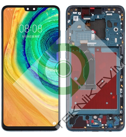 Huawei Mate 30 Çıtalı Lcd Ekran Dokunmatik Yeşil