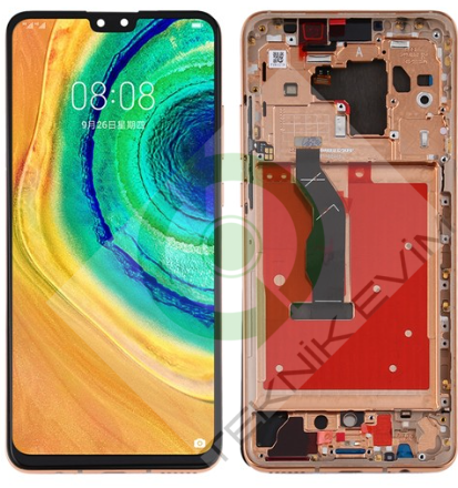 Huawei Mate 30 Çıtalı Lcd Ekran Dokunmatik Turuncu