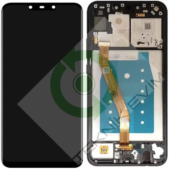 Huawei Mate 20 Lite Çıtalı Lcd Ekran Dokunmatik Siyah