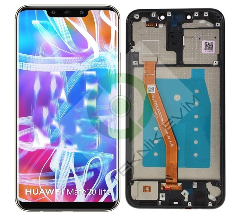 Huawei Mate 20 Lite Orjinal Çıtalı Lcd Ekran Dokunmatik Siyah