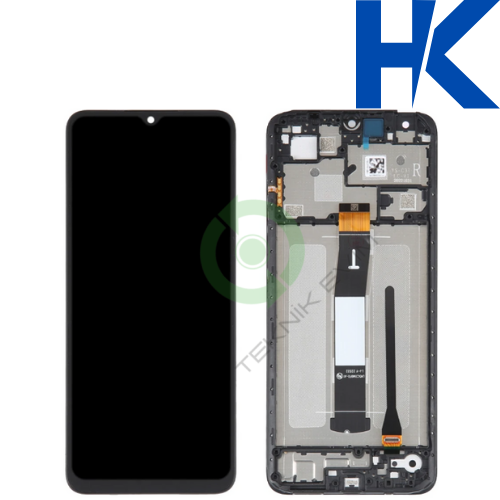 Xiaomi Poco C55 HK Orjinal Çıtalı Lcd Dokunmatik Ekran Siyah