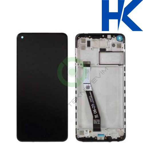 Xiaomi Redmi Note 9 Çıtalı HK ORJİNAL Lcd Dokunmatik Ekran Siyah