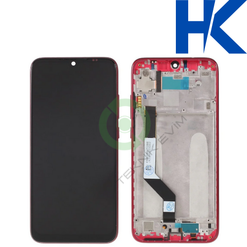 Xiaomi Redmi Note 7 HK Orjinal Çıtalı Lcd Dokunmatik Ekran M1901F7G Kırmızı