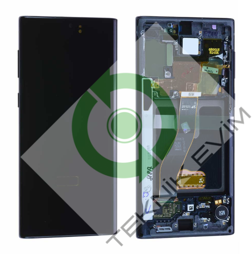 Samsung Galaxy Note 10 SM-N970F Çıtalı Lcd Ekran Dokunmatik Siyah
