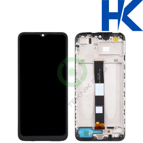 Xiaomi Redmi 10A Çıtalı HK ORJİNAL Lcd Dokunmatik Ekran 220233L2 Siyah