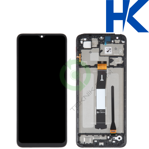 Xiaomi Redmi 12C HK Orjinal Çıtalı Lcd Dokunmatik Ekran Siyah