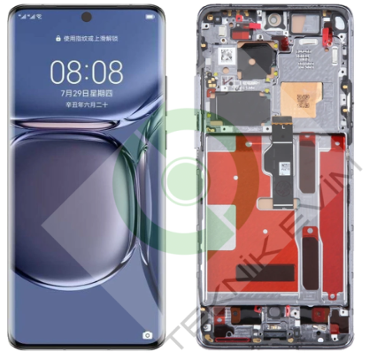 Huawei P50 Pro Orjinal Çıtalı Lcd Ekran Dokunmatik