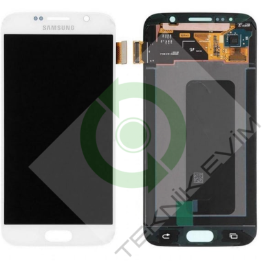 Samsung Galaxy S6 SM-G920F Lcd Ekran Dokunmatik Beyaz