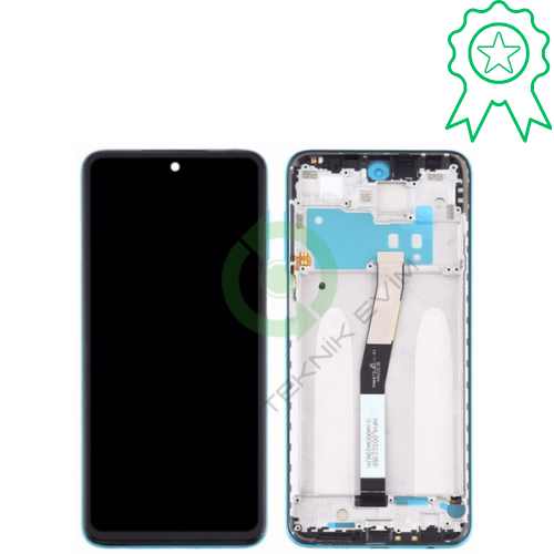 Xiaomi Redmi Note 9 Pro Çıtalı ORJİNAL Lcd Dokunmatik Ekran Açık Mavi