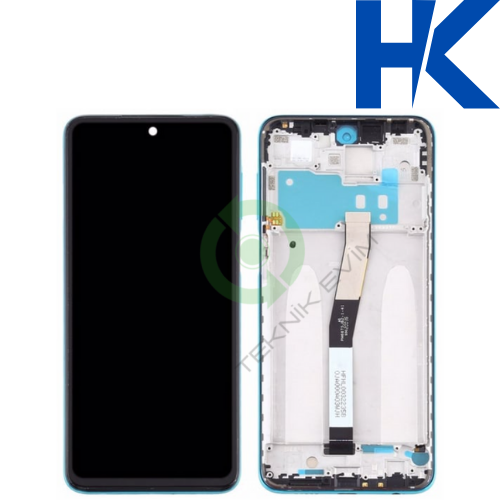 Xiaomi Redmi Note 9 Pro Çıtalı HK ORJİNAL Lcd Dokunmatik Ekran Açık Mavi