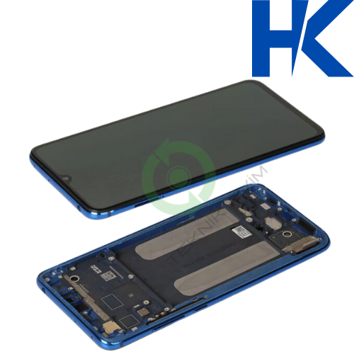 Xiaomi Mi 9 Lite HK Orjinal  Çıtalı Lcd Dokunmatik Ekran M1904F3BG Mavi