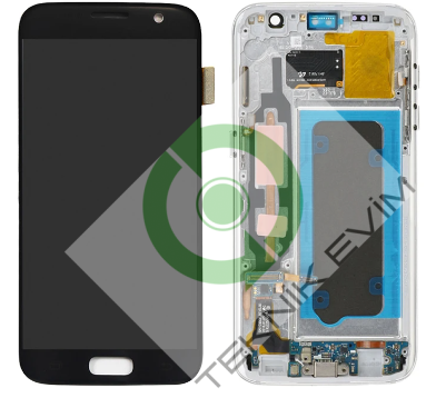 Samsung Galaxy S7 SM-G930F Orjinal Çıtalı Lcd Ekran Dokunmatik Siyah