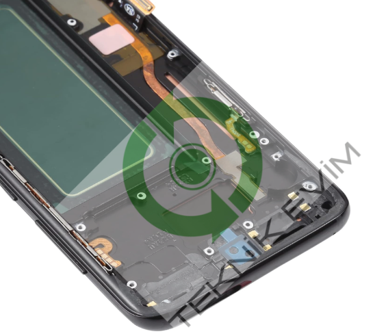 Samsung Galaxy S8 SM-G950F Çıtalı Lcd Ekran Dokunmatik Siyah Oled