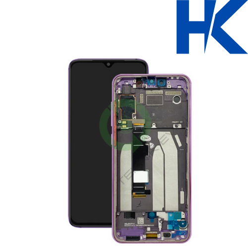 Xiaomi Mi 9 HK Orjinal Çıtalı Lcd Dokunmatik Ekran M1902F1G Mor