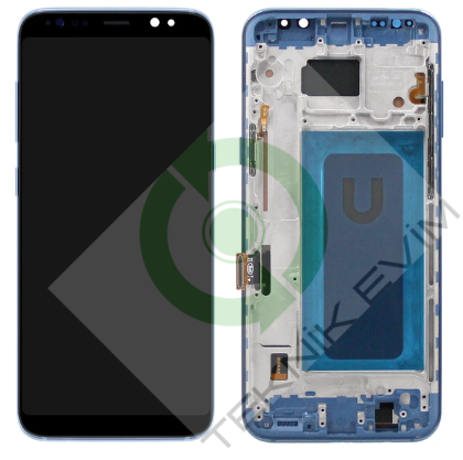 Samsung Galaxy S8 Plus SM-G955F Çıtalı Lcd Ekran Dokunmatik Mavi