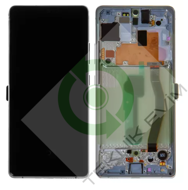 Samsung Galaxy S10 Lite SM-G770F Çıtalı Lcd Ekran Dokunmatik Beyaz