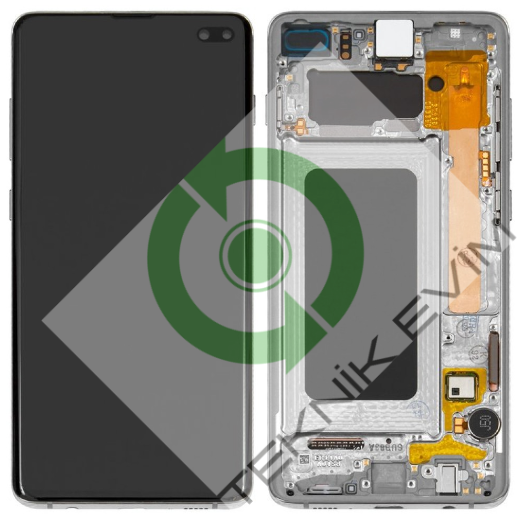 Samsung Galaxy S10 Plus SM-G975F Çıtalı Lcd Ekran Dokunmatik Siyah