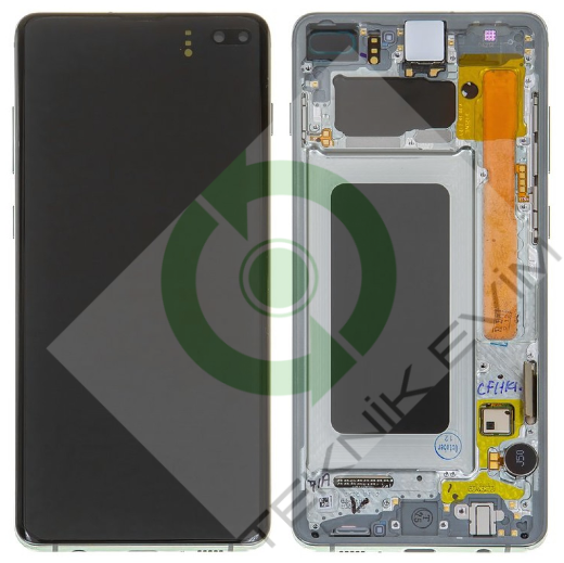 Samsung Galaxy S10 Plus SM-G975F Çıtalı Lcd Ekran Dokunmatik Yeşil