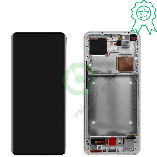 Xiaomi Mi 11 Ultra Çıtalı ORJİNAL Lcd Dokunmatik Ekran Beyaz