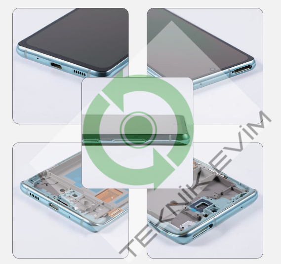 Samsung Galaxy S20FE SM-G780F Çıtalı Lcd Ekran Dokunmatik Beyaz