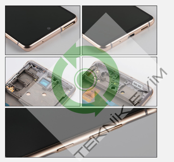 Samsung Galaxy S20FE SM-G780F Orjinal Çıtalı Lcd Ekran Dokunmatik Turuncu