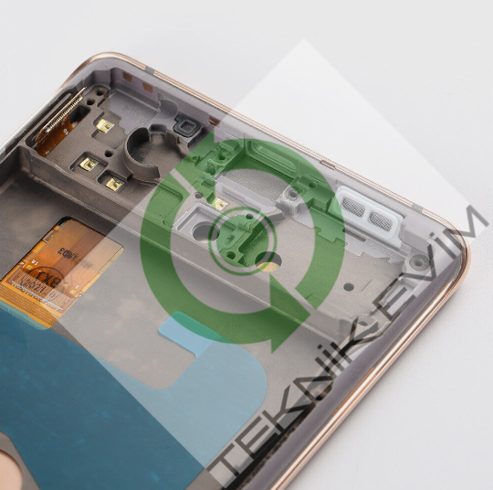 Samsung Galaxy S20FE SM-G780F Orjinal Çıtalı Lcd Ekran Dokunmatik Turuncu