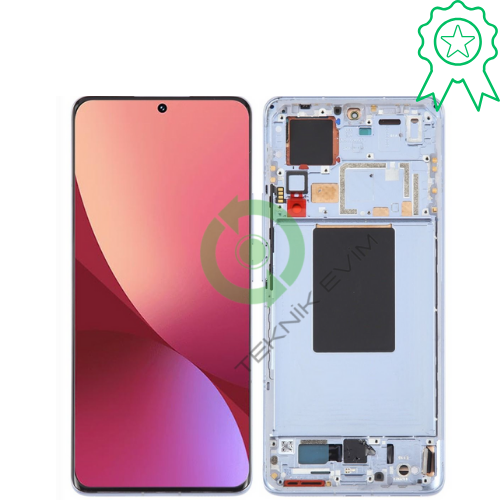Xiaomi Mi 12 Orjinal Çıtalı Lcd Dokunmatik Ekran Mavi