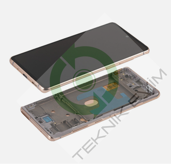 Samsung Galaxy S20FE 5G SM-G781F Çıtalı Lcd Ekran Dokunmatik Turuncu