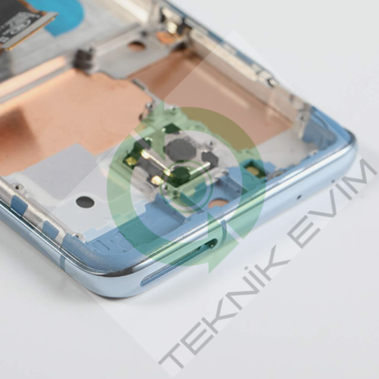 Samsung Galaxy S20 SM-G980F G981F Çıtalı Lcd Ekran Dokunmatik Mavi