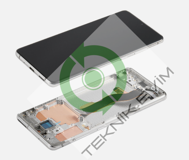 Samsung Galaxy S20 Plus SM-G985F G986F Çıtalı Lcd Ekran Dokunmatik Beyaz