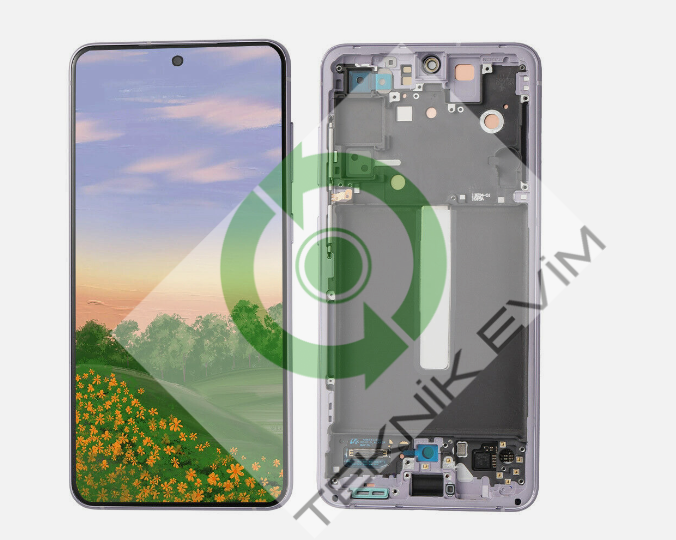 Samsung Galaxy S21 FE SM-G990E Orjinal Çıtalı Lcd Ekran Dokunmatik Mor