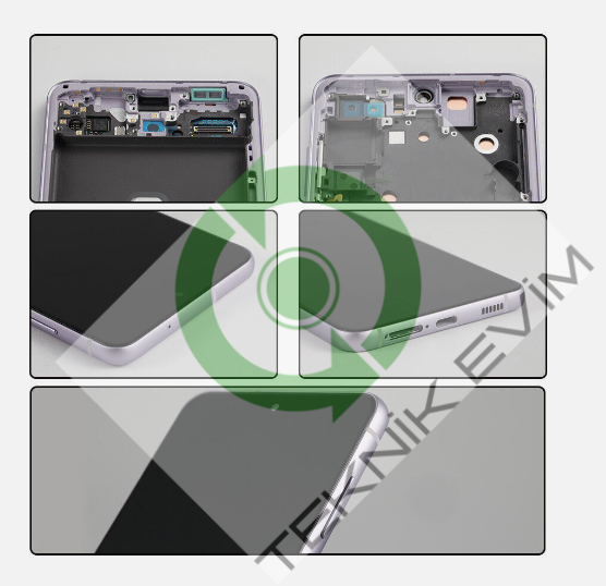 Samsung Galaxy S21 FE SM-G990E Orjinal Çıtalı Lcd Ekran Dokunmatik Mor